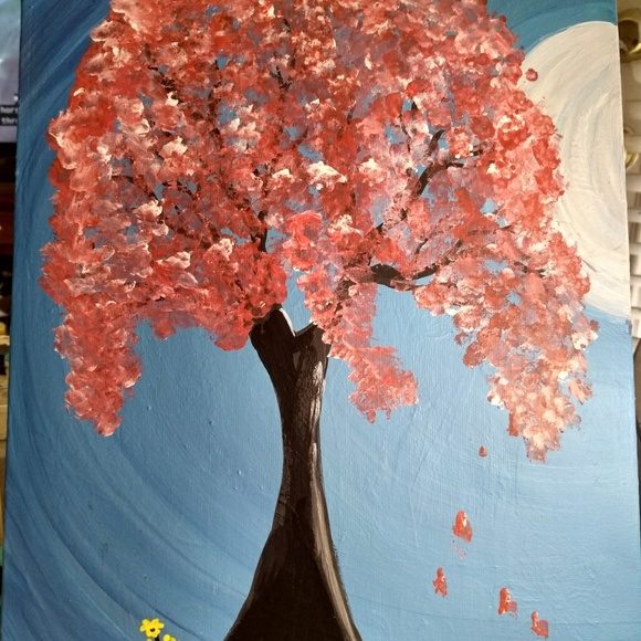 ๐ณ๏ธโ๐๐จ11x14 Acrylic Painting on canvas panel โฅ๏ธ - Picture 2 of 4